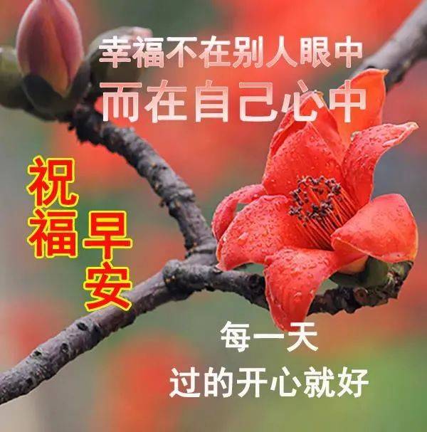 原創2022最美清晨早上好圖片帶祝福語春天溫馨早上好問候語圖片帶字