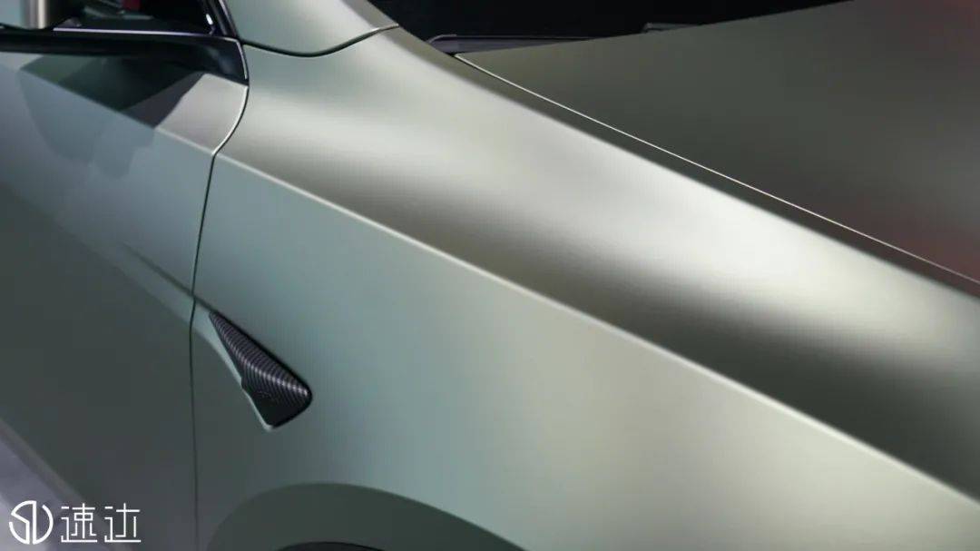 成都速达汽车贴膜特斯拉modely改色超哑灰绿