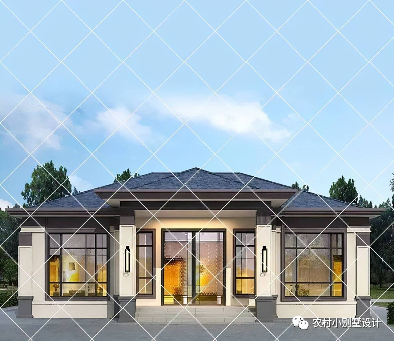 2022年养老房的最佳选择38款一层农村别墅主体造价均不超20万