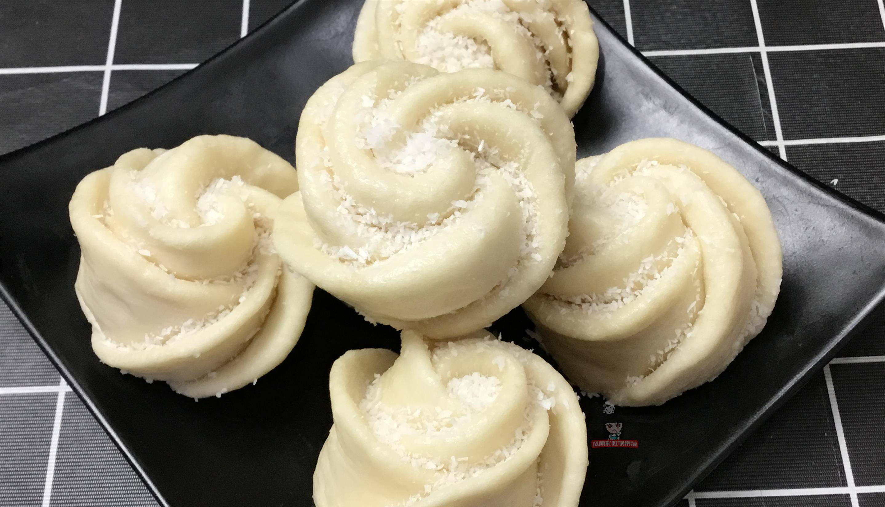 原创奶香小花卷快速做法一次醒发成型香甜松软孩子超爱吃