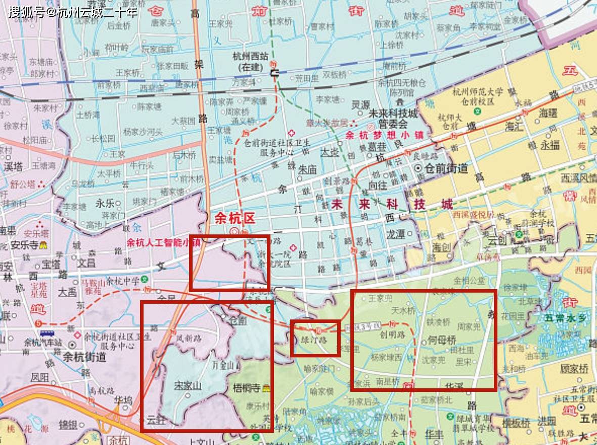 杭州余杭乔司地图图片