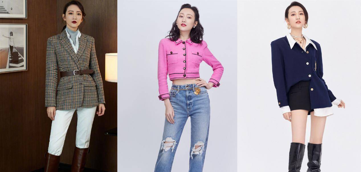 细节 39岁王鸥闪耀品质盛典，穿礼服裙上下开叉，170身材比男主持出挑