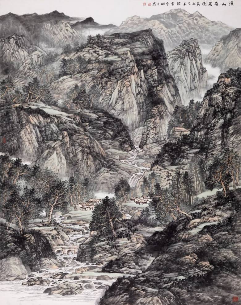 夏佩珊的山水画是美的,除了笔墨艺术之外,还可以从其山水画中读到诸多