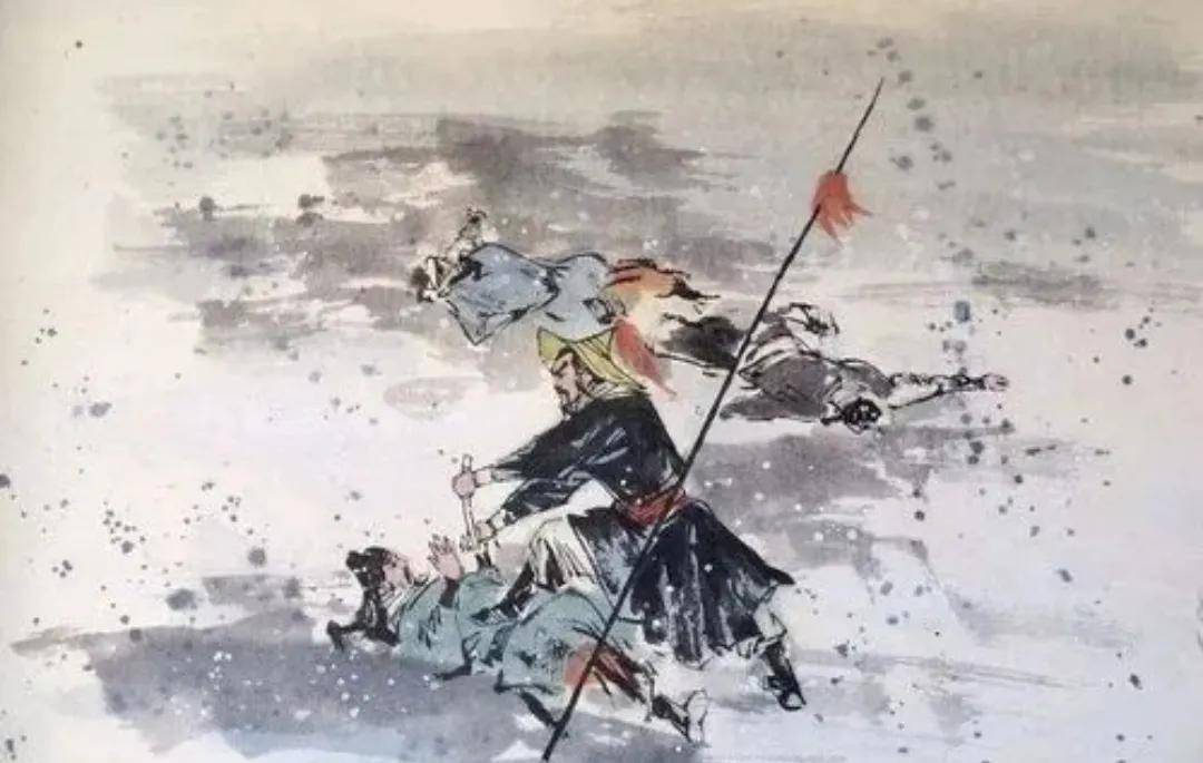 林教头风雪山神庙画图图片