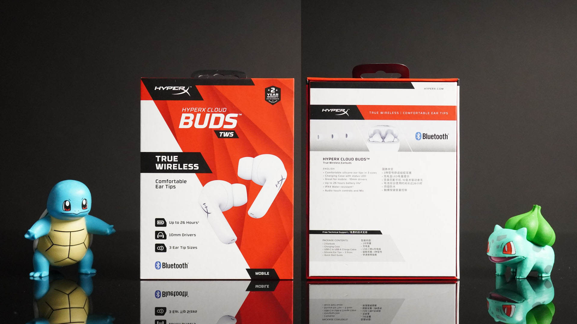 有颜更好用极度未知hyperx云雀真无线蓝牙耳机