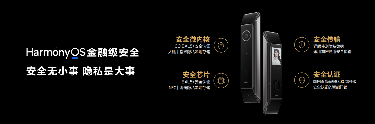 系列|华为首个搭载HarmonyOS的智能门锁系列正式亮相，安全便捷一步到位