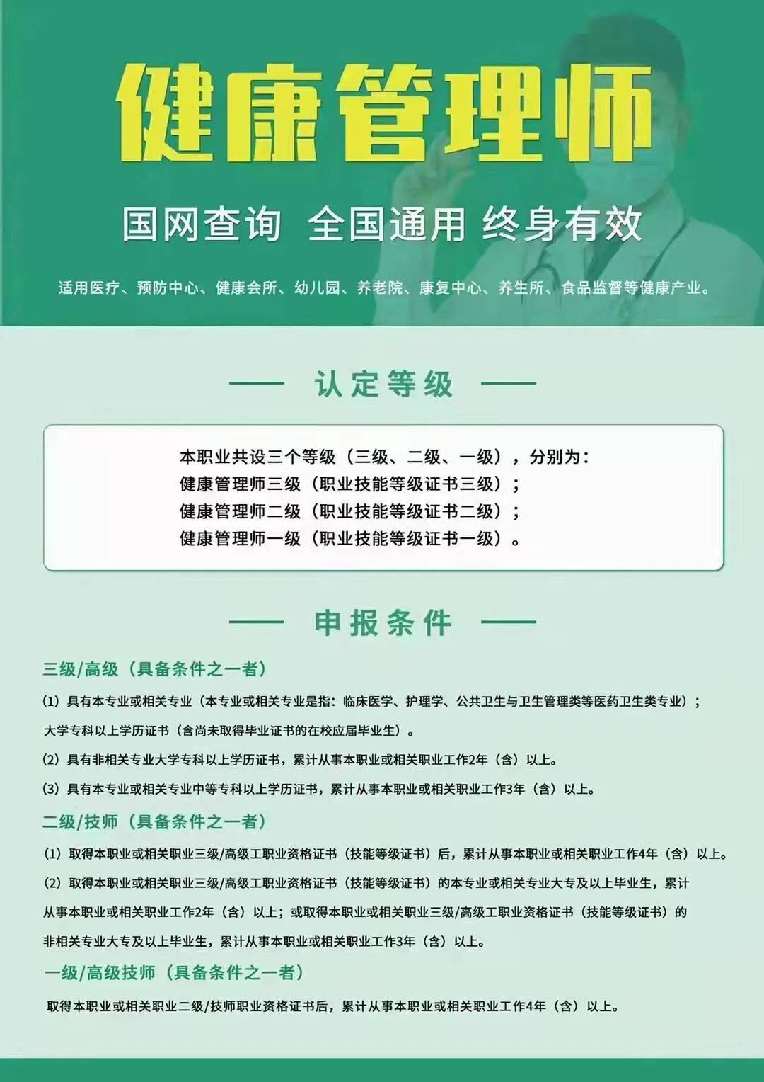 開銳啟明星廣東廣州深圳等健康管理師考試報名開啟抓緊時間報考