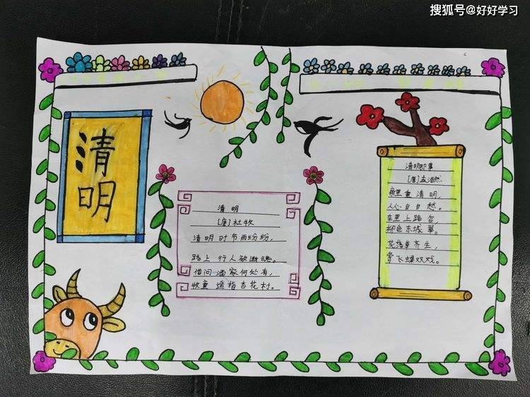 清明节手抄报简单又漂亮