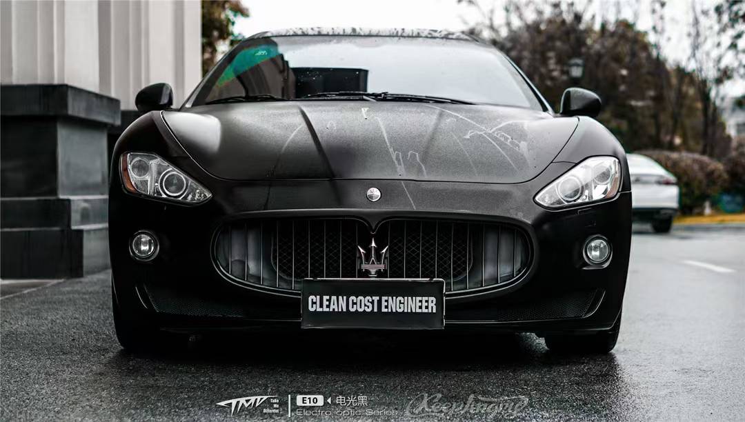 玛莎拉蒂gt全车tmd潮牌改色膜电光黑