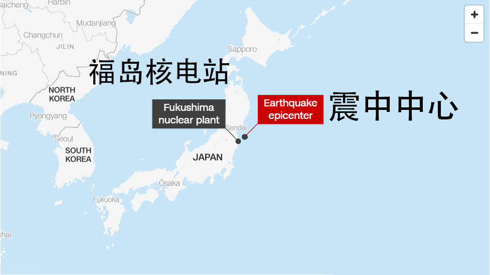 福岛核电站 位置图图片