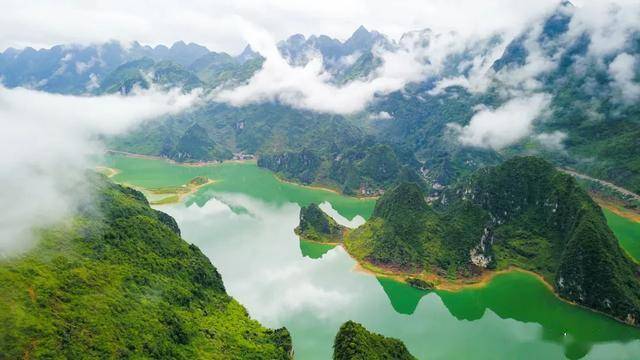 原創百色一湖泊景區似廣西納木錯名氣小遊客少風景神聖不可侵犯