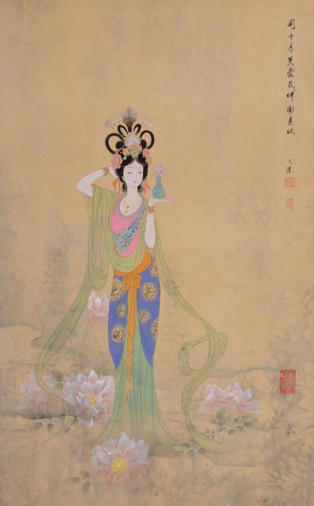 ▌拜花神,求姻缘春分前后,女孩们要剪彩笺,结红绳,去花神庙上香祭拜