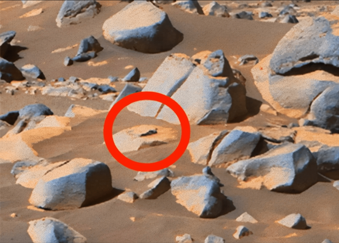 躺在火星岩石上的是外星人?nasa图像中的可疑物体_沃林_人形_调查