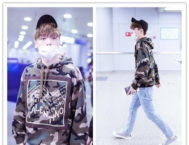 卫衣 张艺兴真的是颜值高很任性，穿着的卫衣太难欣赏，也能穿得很帅气