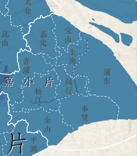 吴语地图吴语全域分县示意图