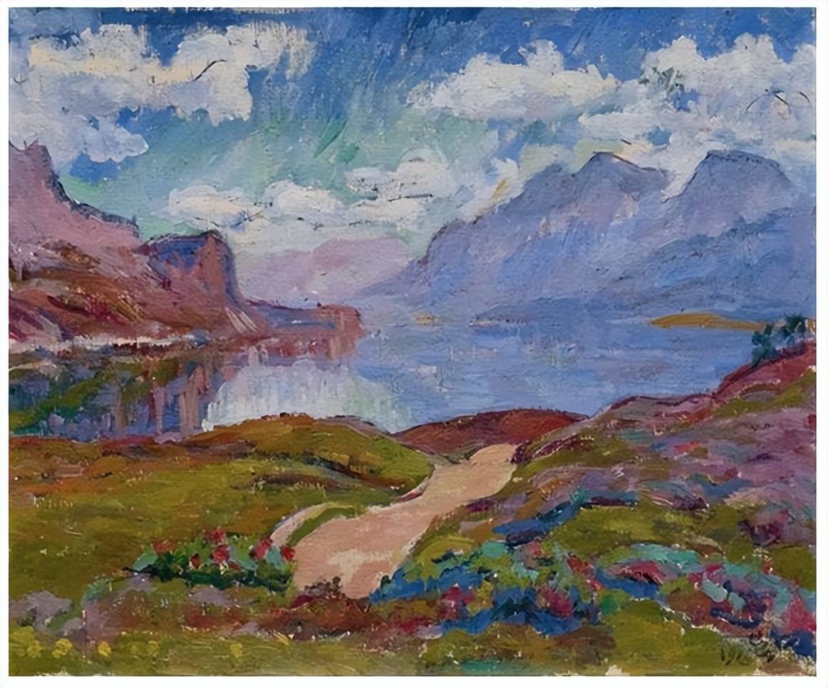 从分裂主义到印象主义的瑞士画家贾科梅蒂油画作品