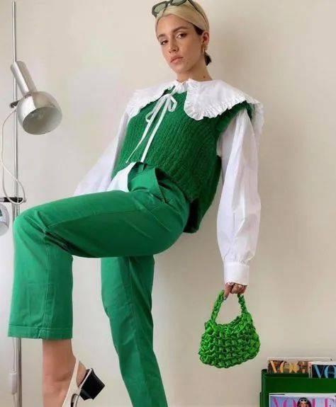 黑色 2022春夏流行色趋势:香菜色!