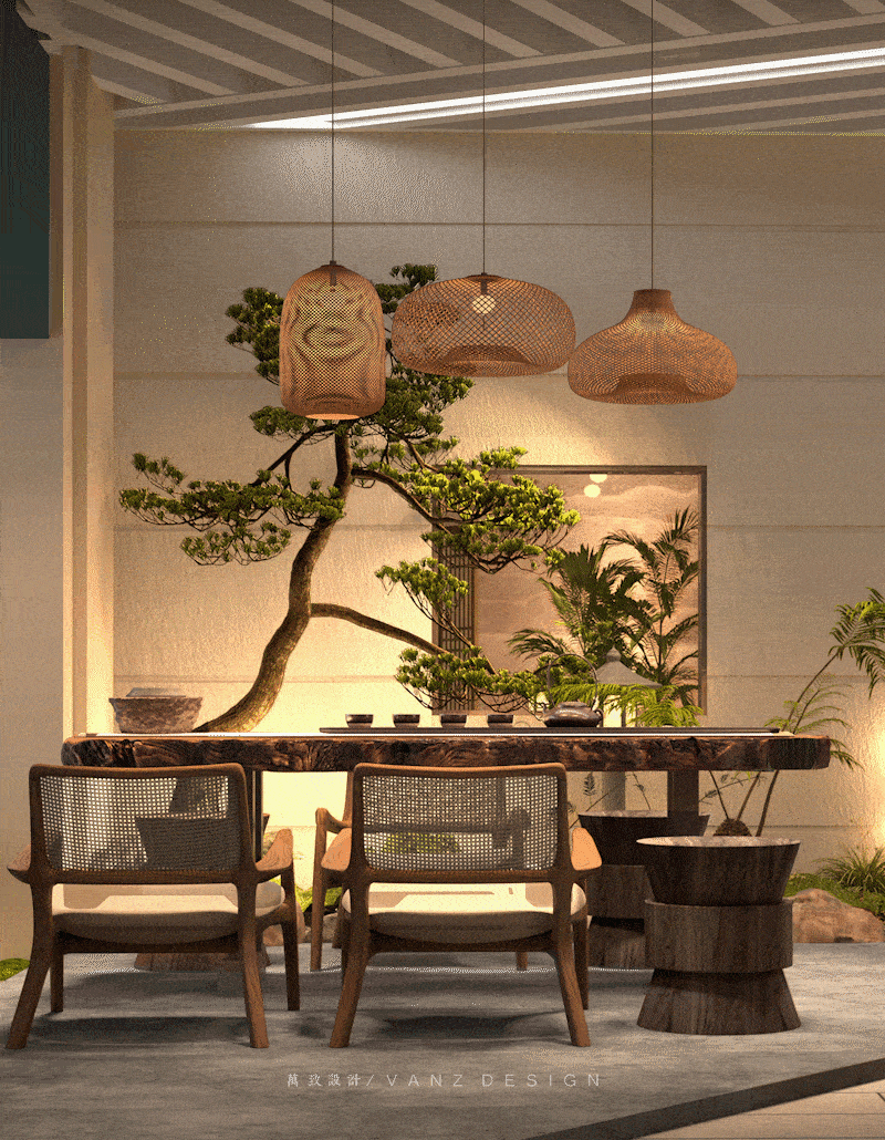 80㎡私人茶室设计爱茶者心之所向