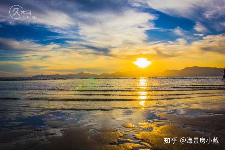 带你赏海陵岛海边的破晓与黄昏_南海_海面_天空