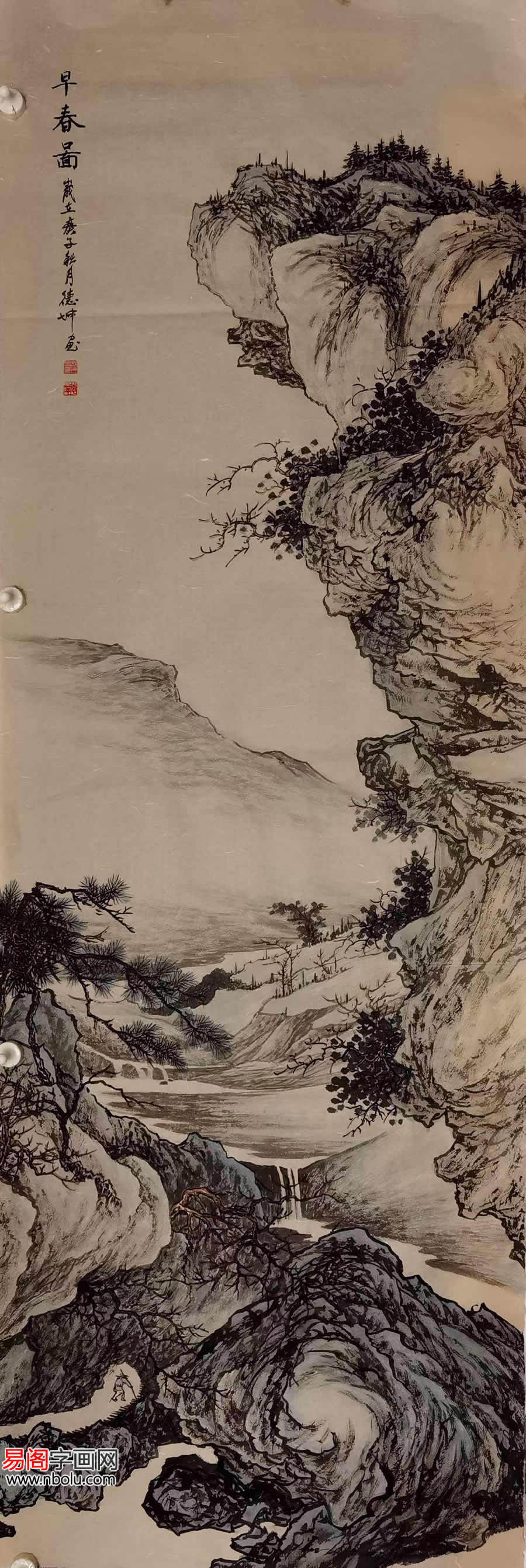 林德坤山水画赏析:高古流美 瑰丽多姿