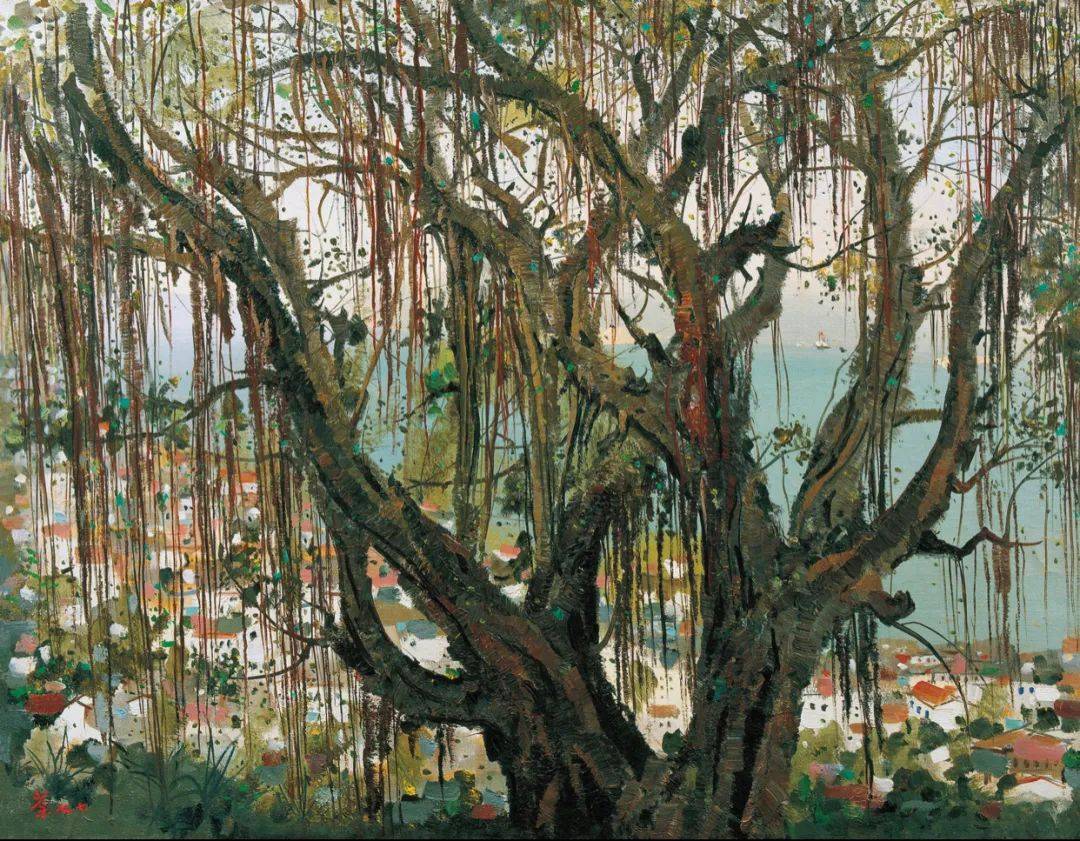 名家作品分享 | 吴冠中经典油画作品,表现了中国传统文化的意蕴_艺术_风景_吴冠中