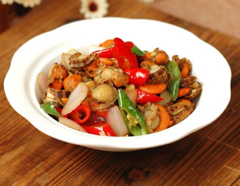 周伟食品教你做家常小炒扇贝肉_料酒_姜蒜_做法