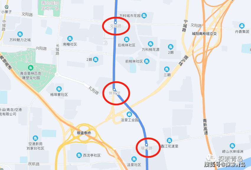 重磅青岛地铁15号线首开工点确定体育馆站丹山站富锦路夏塔路先开工