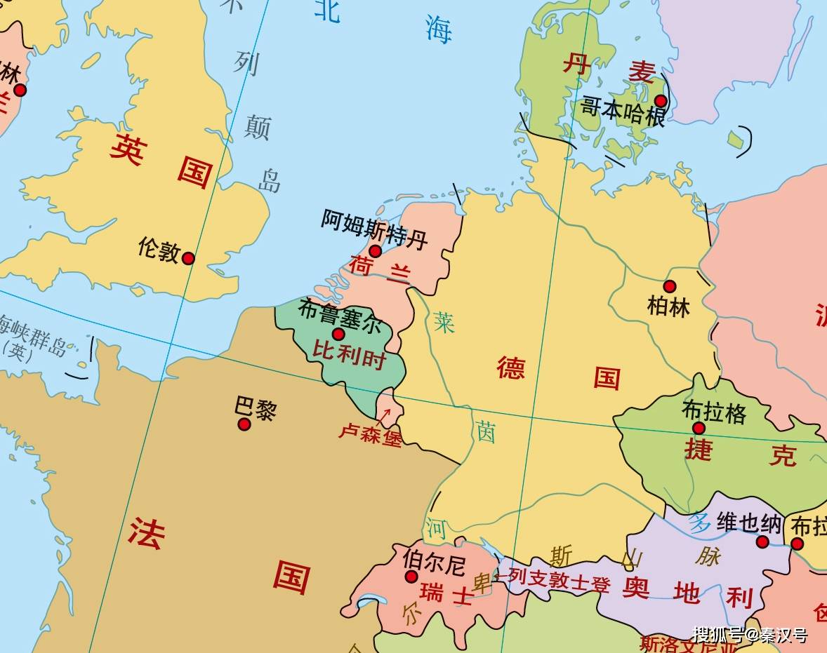 比利时世界地图位置图片