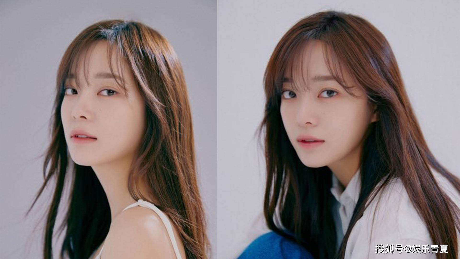 金世正最新采访图,长发 白衬衣造型,温婉优雅的独特