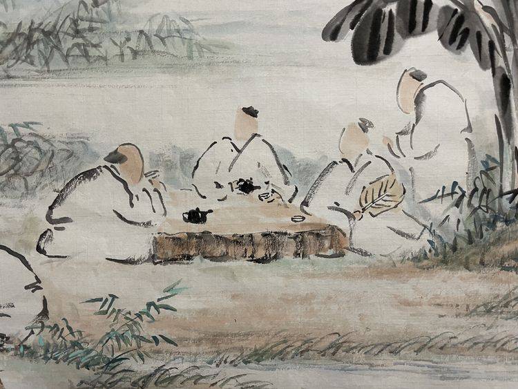 区广安解读临溪竹苑钦品茗图并记茶缘二三事