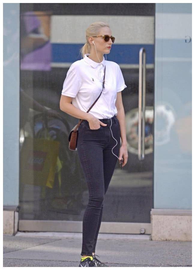 放大招,比t恤更吸睛的polo衫,奚梦瑶教你穿出青春活力_polo_黑色_白色