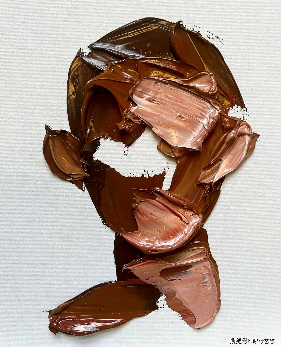 原创被刀刷扫过的容颜抽象艺术家elenagual与她的女性肖像