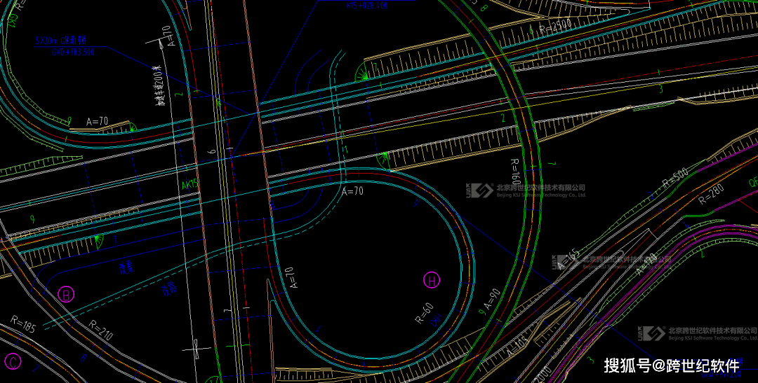 利用csd快速创建互通立交方案模型_设计_路线_分析