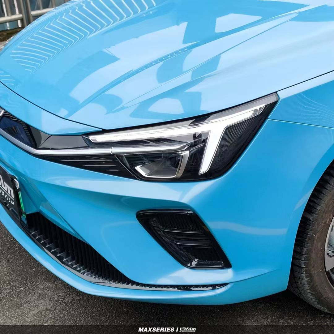 荣威er6汽车lbfilm改色膜pet冰晶蓝