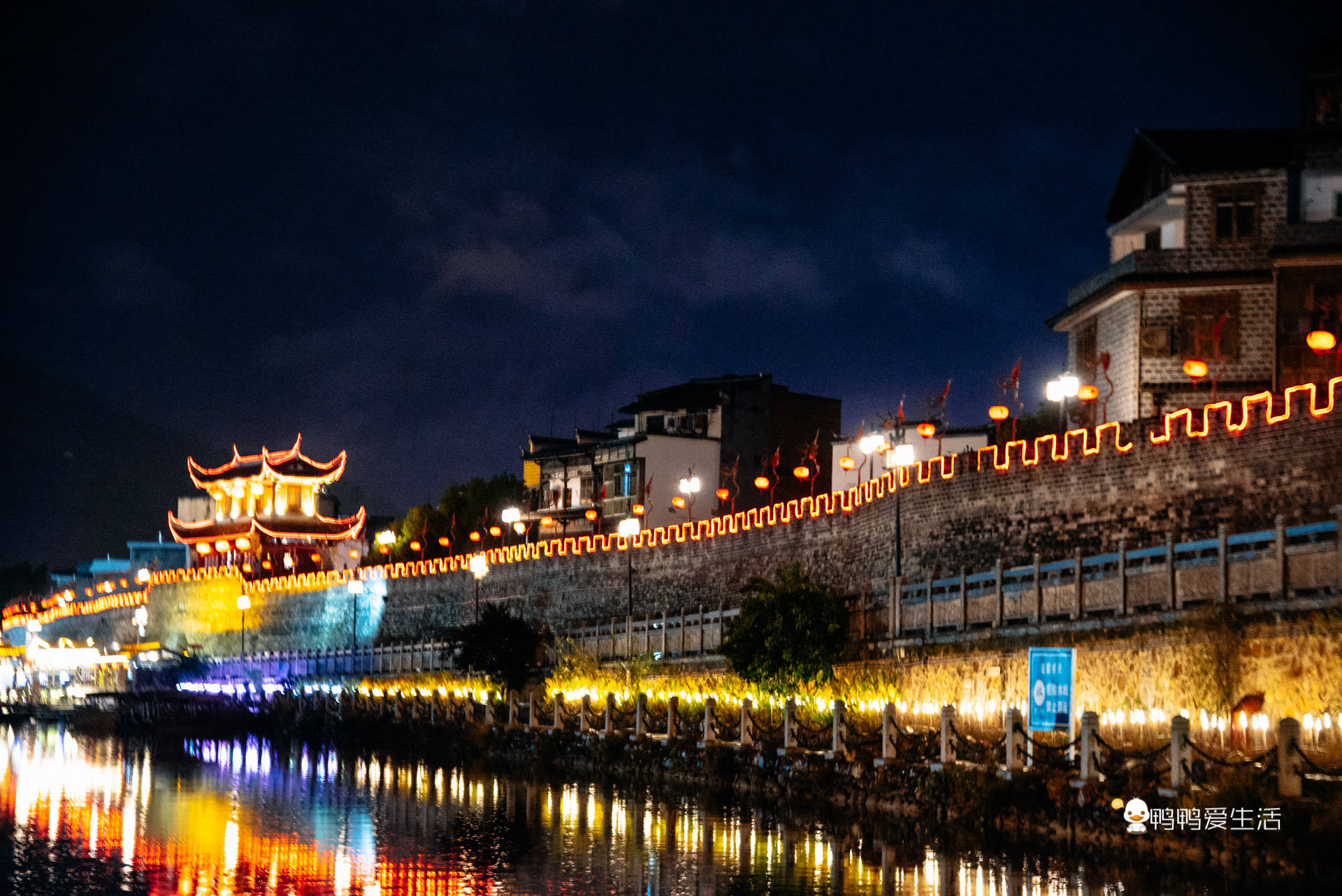 原创中国最美丽山城被誉为客家首府风景很迷人夜游汀江如梦如幻