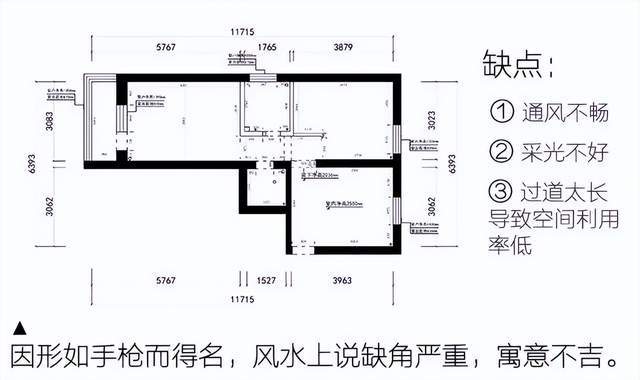 工字型户型图风水图片