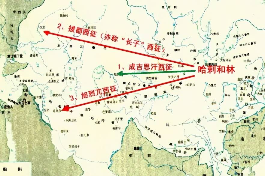 蒙古灭西辽地图图片
