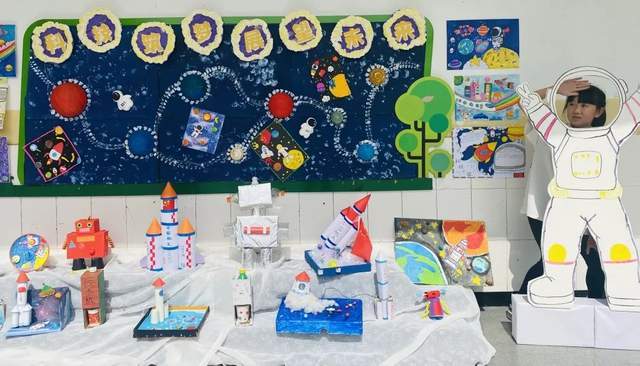 科技筑梦展望未来丨黄甲小学开展了科技主题展板评比活动