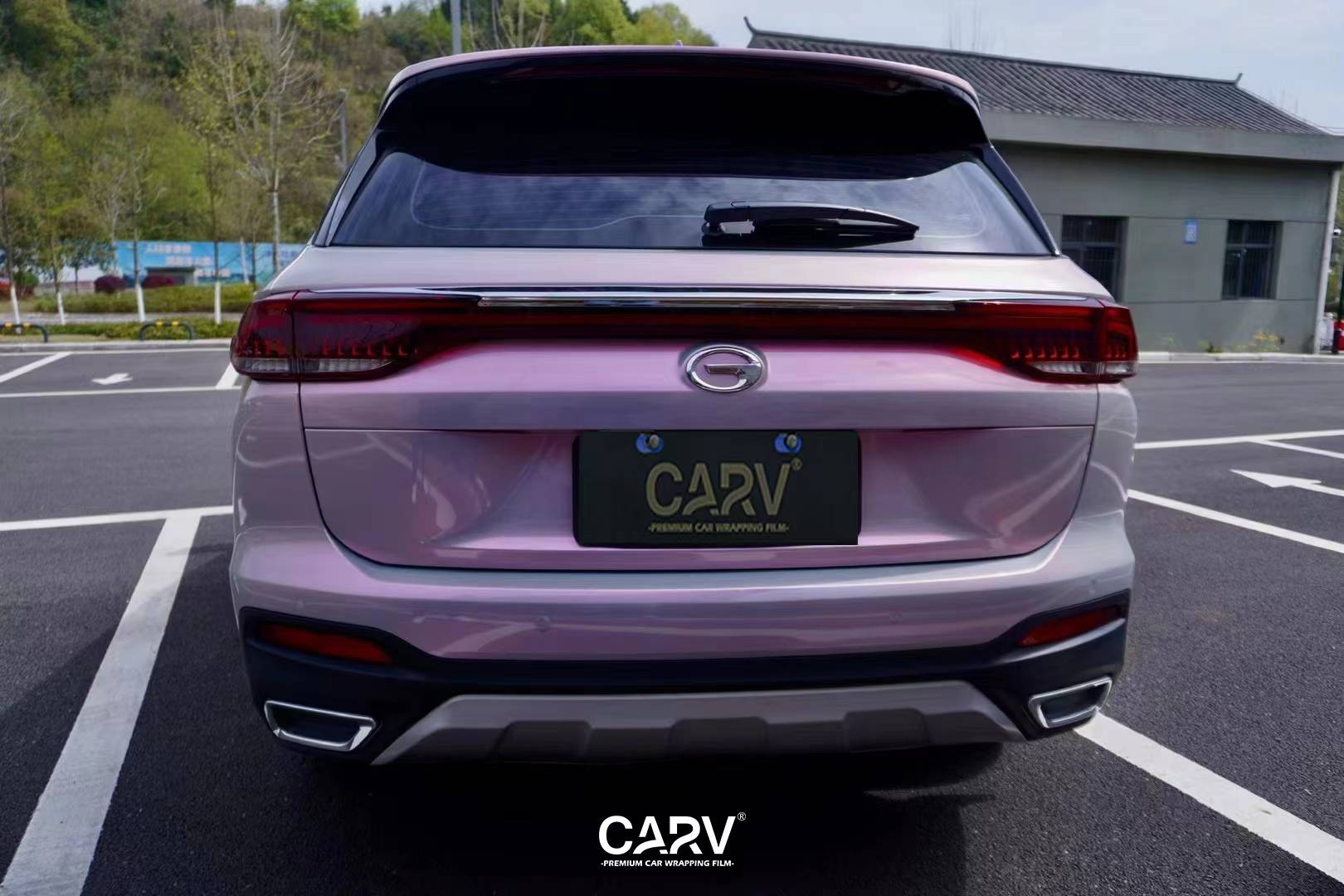 传祺gs5卡孚carv改色膜梦幻火山灰