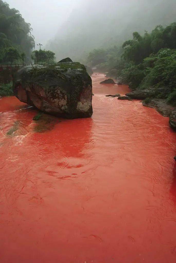 赤水河变红图片