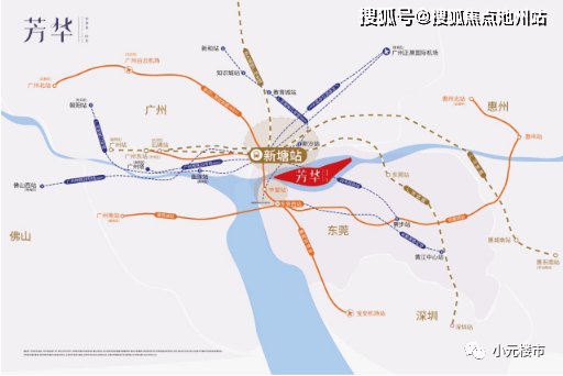 61 中堂站tod:作为东莞对接广州起点站,计划总投资350亿,依托穗莞深