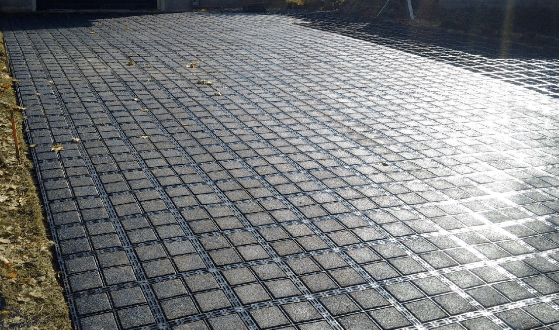 防滑网格塑胶地垫透水铺路格