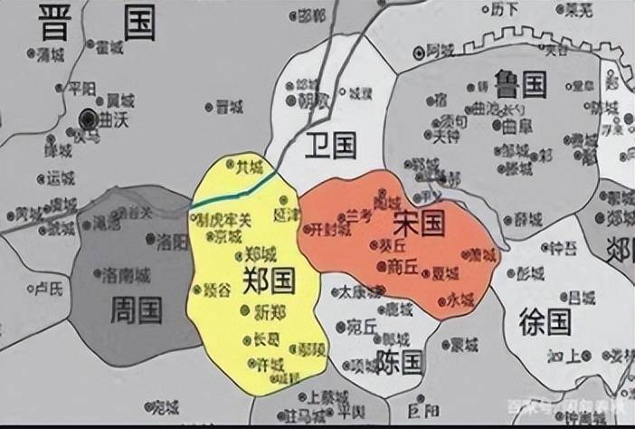 最初的郑国在陕西省的凤翔一带,后来迁到陕西省的