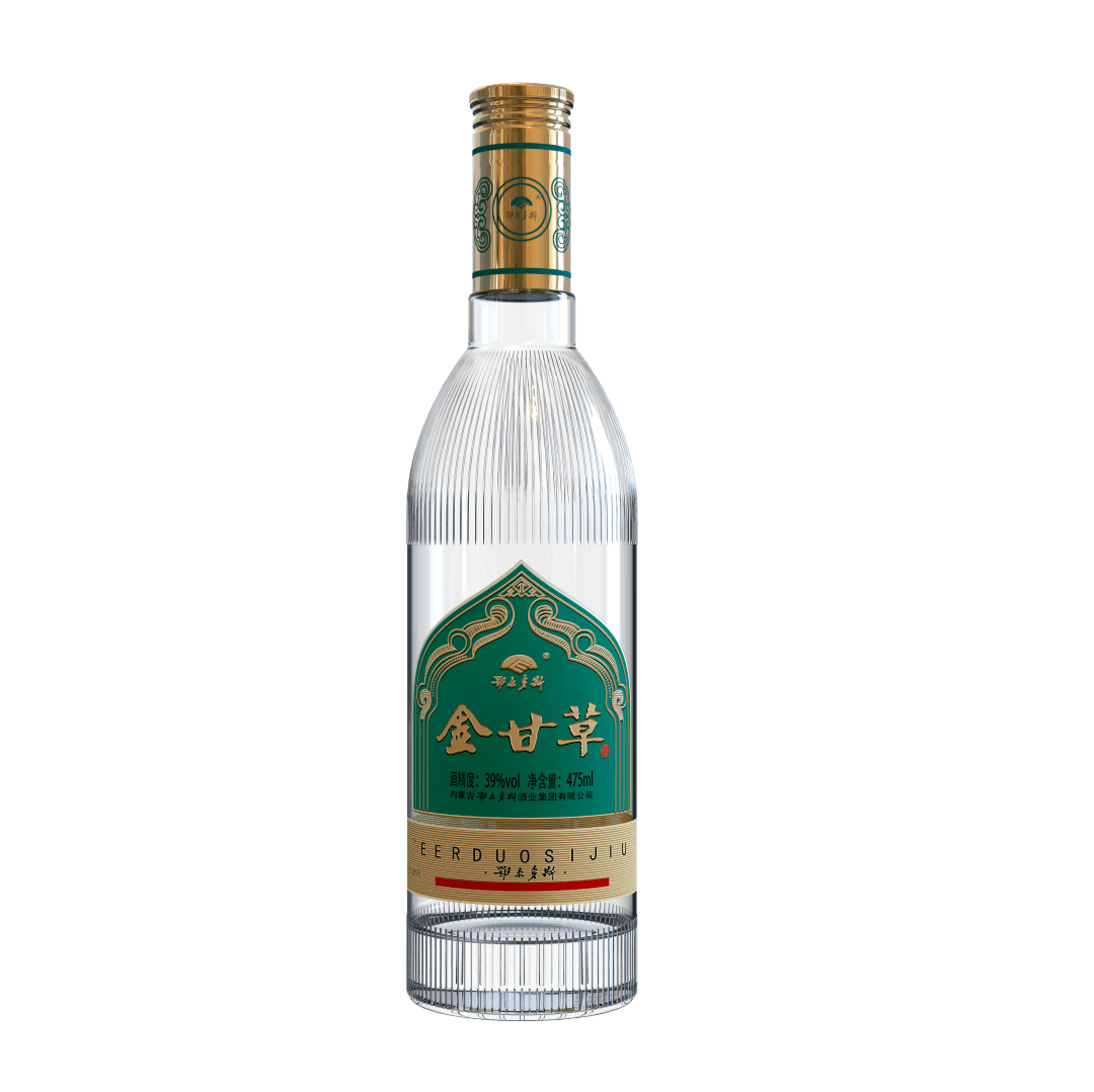 金甘草酒的瓶身设计与业内专业形象公司设计公司柏星龙合作,以地域