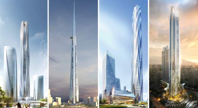 目前正在建设的世界上25座最高建筑，20座在中国