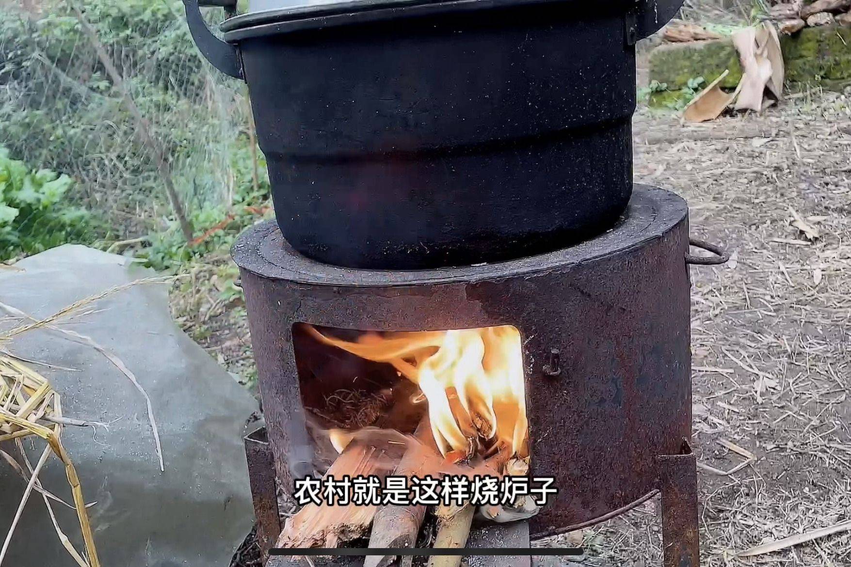 农村柴火做饭还可以取暖