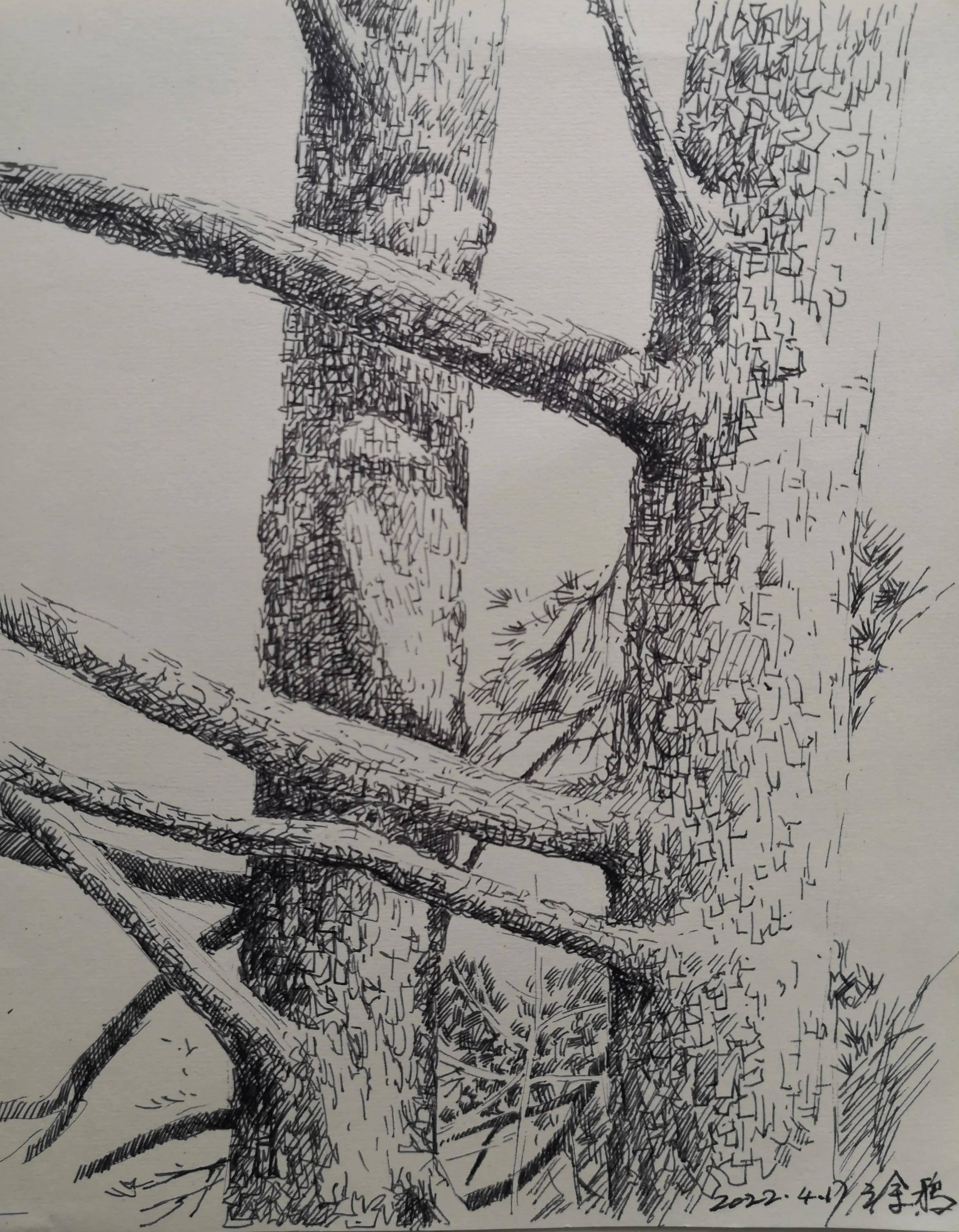 幸福原创画吧2022年第十四期部分画友作品分享_类别_水彩画_钢笔