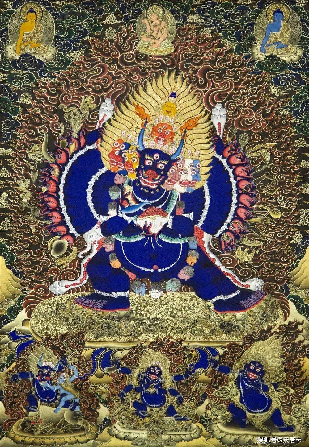 唐卡中常见的主尊形象_金刚_右手_莲花