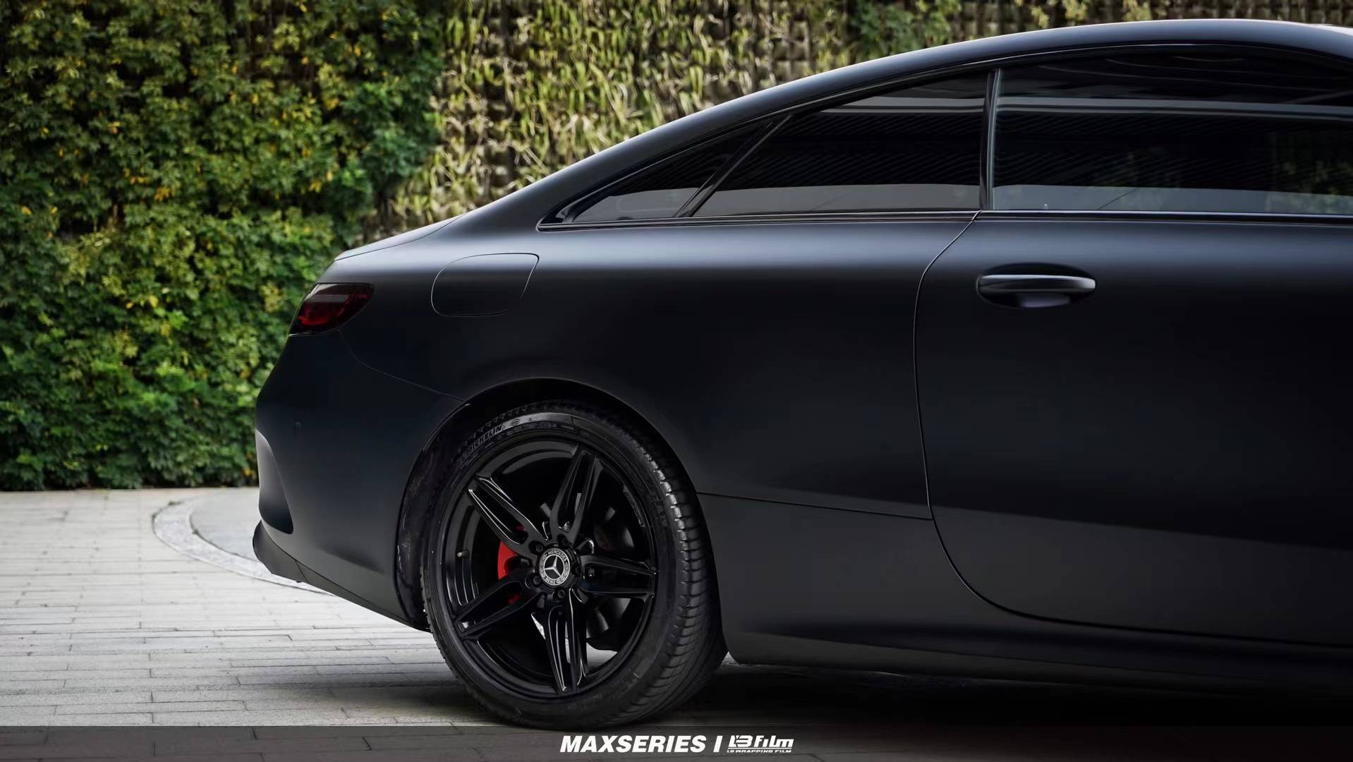 lbfilm改色膜案例奔驰coupe消光暗影黑