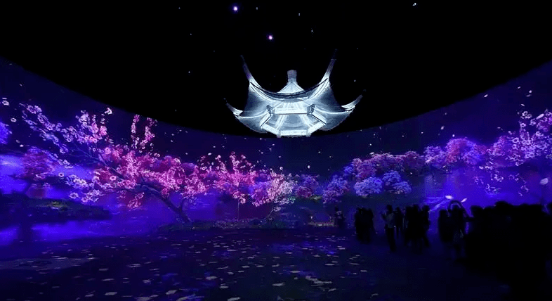 《中国大运河博物馆》采用了全息投影,互动投影,虚拟现实,三维立体等